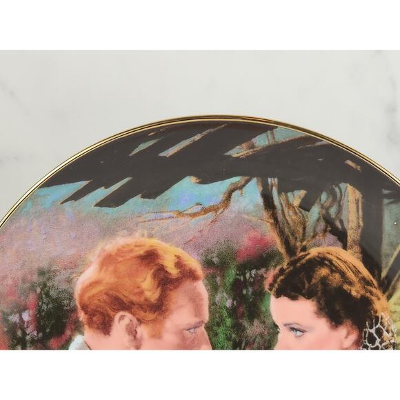 After The War Scarlett Gone With The Wind Year 1988 Fine China 8 1/2" Plate Vtg - Picture 5 of 13